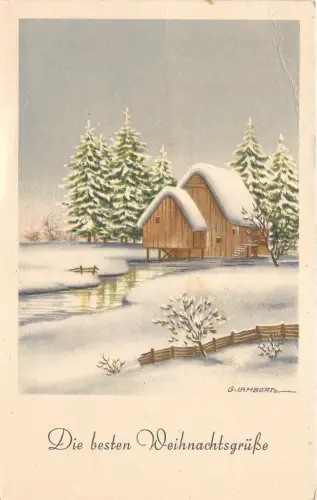 BG14927 Giambert Winterlandschaft Weihnachten Germany