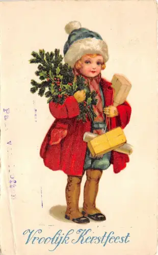 BG8297 kerstfeest Tannenzweig Glocke weihnachten Weihnachtsgrüße Niederlande