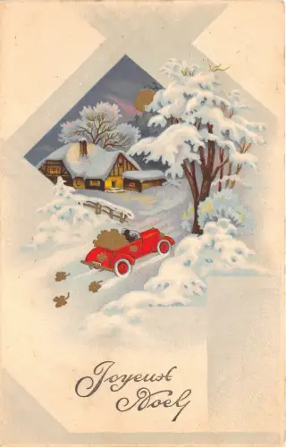 BG8376 Auto Joyeux Noel Weihnachten Weihnachtsgrüße Frankreich