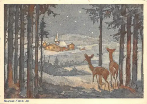 us7528 heoureux nouvel an artist signed christmas new year