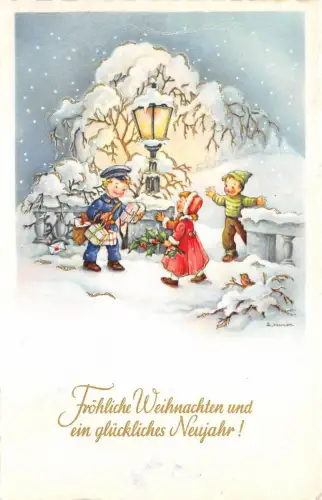 BG20447 Kinder Mistel Weihnachten Silvester Neujahr Germany