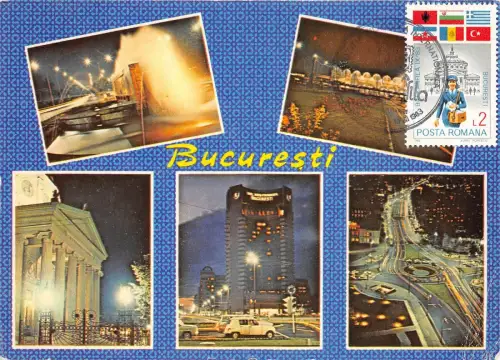 B3077 Maximum Card Cartes Maximum Romania Bukarest Philatelic E front/back scan