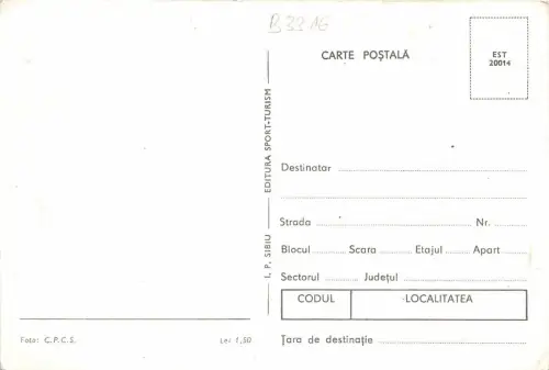 B3316 Chats Katzen Rumänien Front/Back Scan