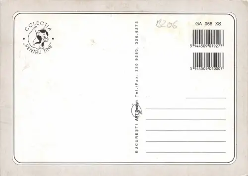 B0206 Rumänien Chien Hund Front/Back Scan