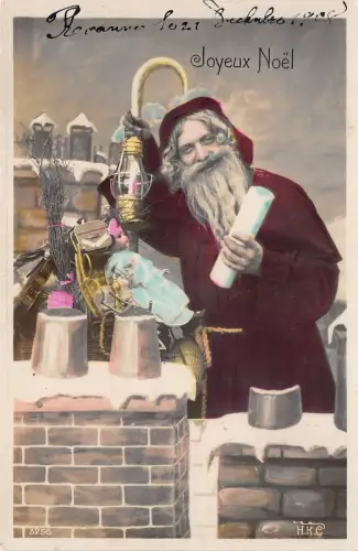 B86310 Weihnachtsmann mit Spielzeug Frankreich Weihnachtsmann Papa Noel