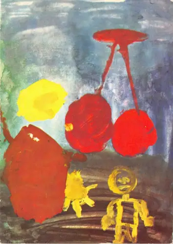 B22877 Kinder Gemälde Rumänien