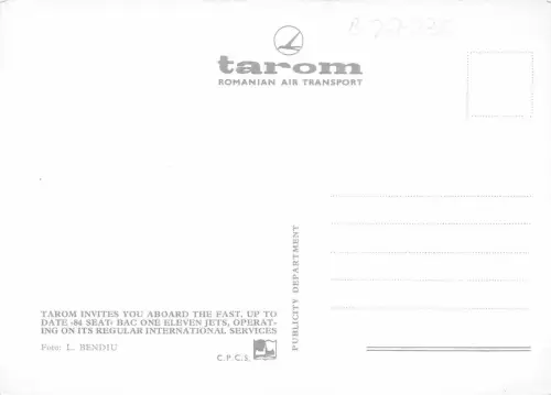 B27230 Tarom Flugzeug Plane Rumänien