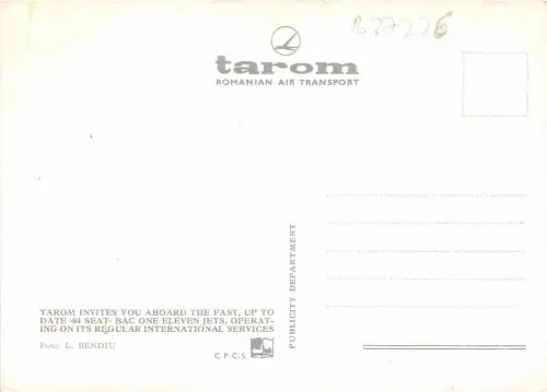 B27226 Tarom Flugzeug Plane Rumänien