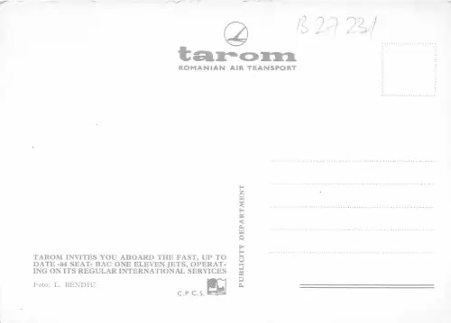 B27231 Tarom Flugzeug Plane Rumänien