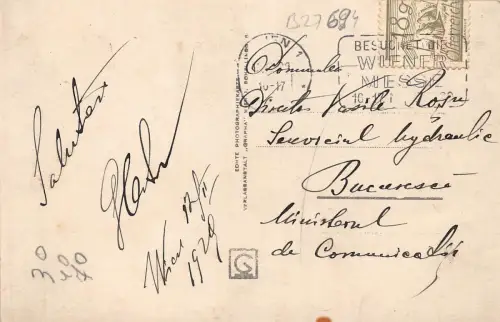 B27694 Wien Eisstoss 1929 Österreich