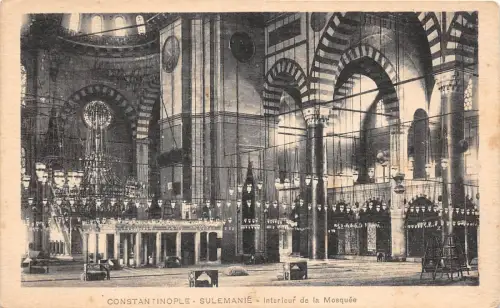 B2533 Türkei Istanbul Constantinopole Sulemania Interieur de la Front/Back Scan