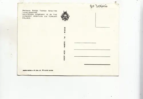 BF30646 topkapi methteran bolugu palce turkey front/back image