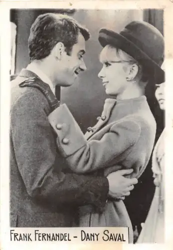 B55169 Frank Fernandel und Dany Saval Paar Schauspieler Schauspieler 9x7cm