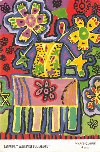 B51480 Campagne Sauvegarde de l`Enfance Marie Claire 8 ans Gemälde