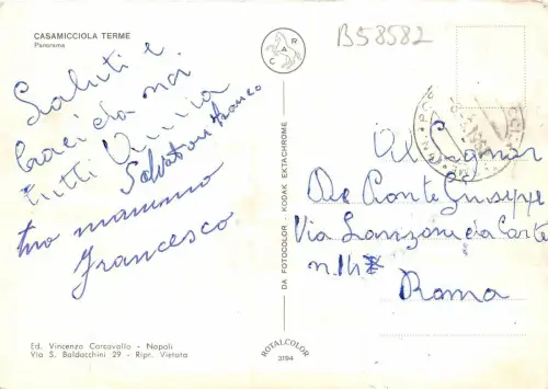 B58582 Casamicciola Terme Panorama Italien