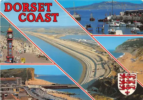 B87553 dorset coast multi views uk