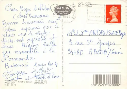 B87553 dorset coast multi views uk