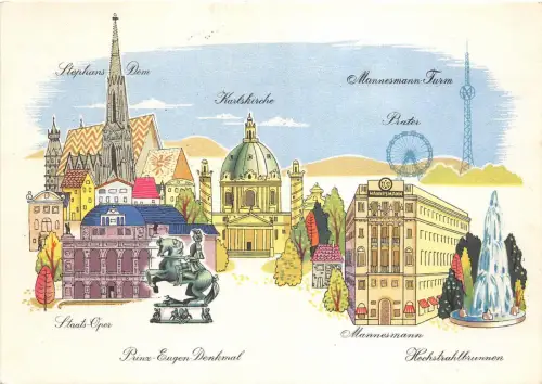 B48012 Wien Denkmäler Multiviews Österreich