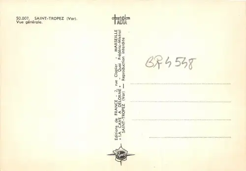 BR4548 Vue generale, Saint Tropez Frankreich