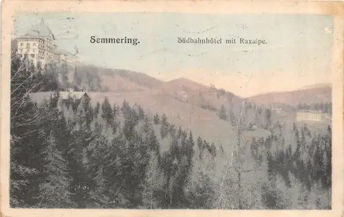 BR37193 Semmering Südbahnhotel mit Raxalpe Österreich