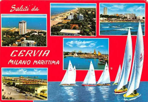 BG17608 saluti da cervia milano marittima ship bateaux italy
