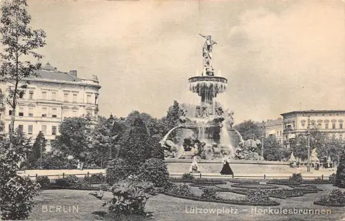 B4459 Deutschland Lutzowplatz Herkulesbrunnen Front/Back Scan