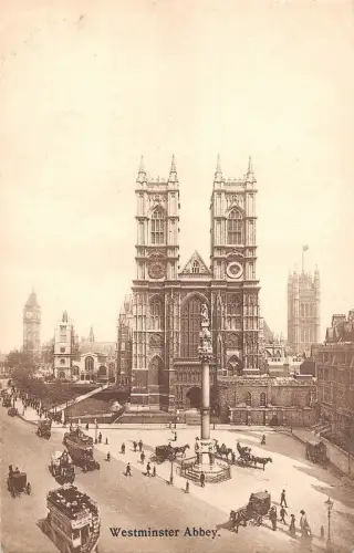 BR94426 Westminster Abbey Doppeldeckerbus Wagen London UK