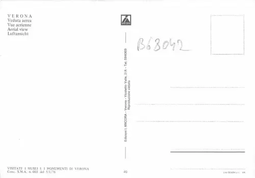 B68042 Italia Verona Panorama Italien