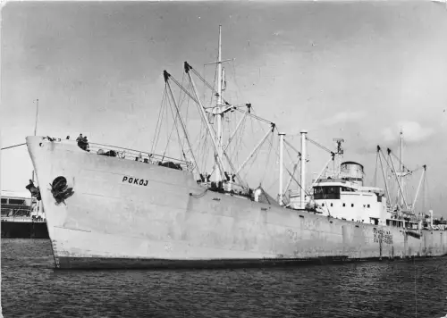 Lot137 Pokoj Schiff Polen Echtfoto Danzig