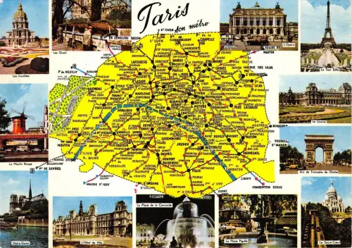 BC60165 Karten Cartes geographiques Paris
