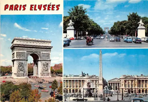 BR1622 France Paris Elysees multi vues