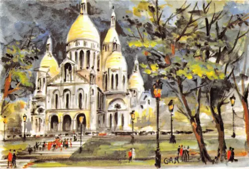 B31610 Paris Montmartre Le Sacre Coeur Frankreich