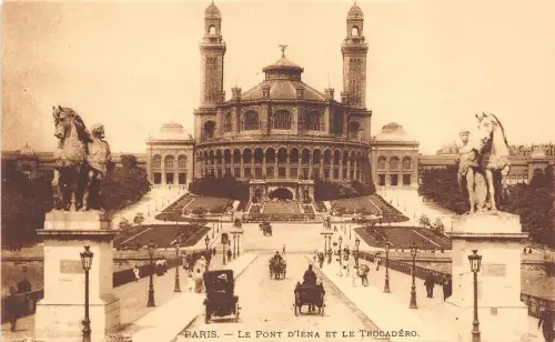 B38248 Paris Le Pont D`Jena et le trocadero france