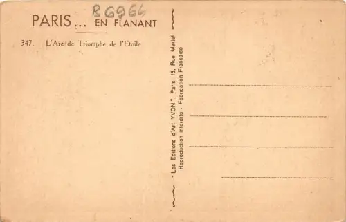 B6964 paris Arc de triump Triomphe Arc