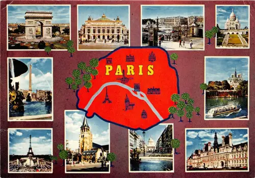 B31541 Paris Multi Vues Frankreich