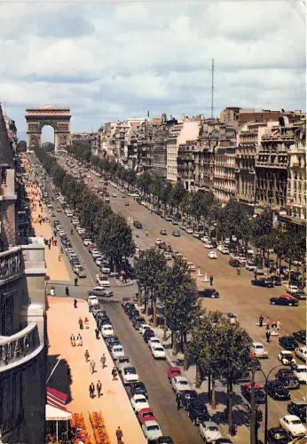 BG28196 car voiture paris avenue des champs elysees france