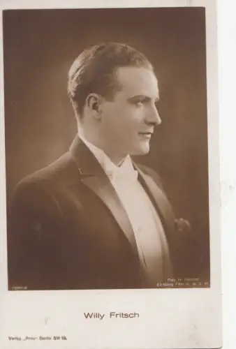 B78196 willy fritsch people schauspieler scan front/back image