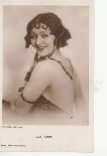 B78186 lya mara people schauspieler scan front/back image