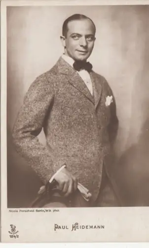 B78192 Paul Heidemann Personen Schauspieler Scan Vorder-/Rückbild