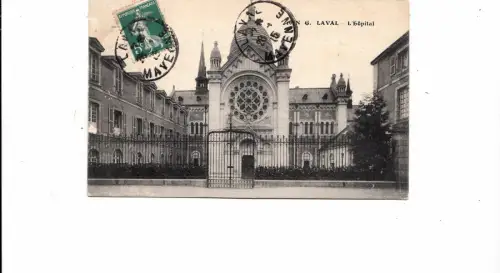 BF12447 Laval l Krankenhaus Frankreich Vorder-/Rückbild