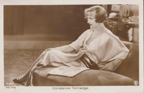 B78185 Constane Talmadge People Schauspieler Scan Vorder-/Rückseite Bild