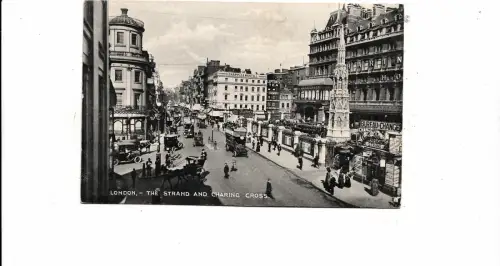 BF16982 london the strand and charing car united kingdom front/back image