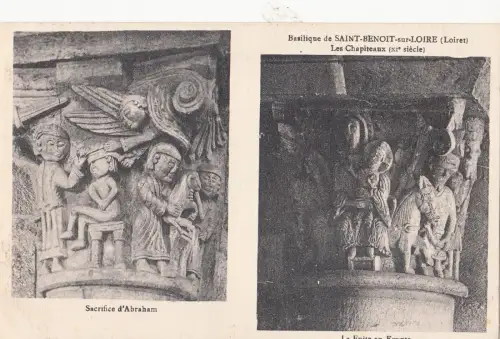 BF11491 basilique de saint benoit sur loire les chapitea france front/back image