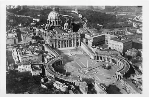 B44226 Roma Piazza e Basilica di S Pietro 9x7 cm Italien