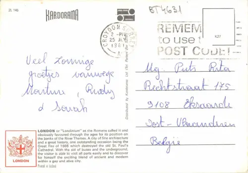 BT4631 London Multi Views United Kingdom