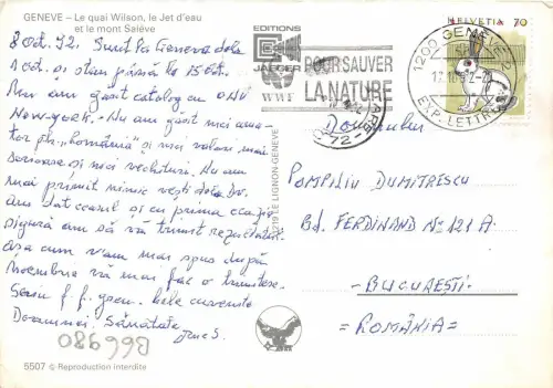 B66980 Geneve Le quai Wilson switzerland