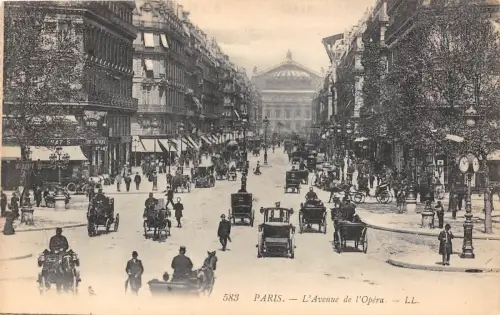B3887 Paris L Avenue de Opera Front/Back Scan