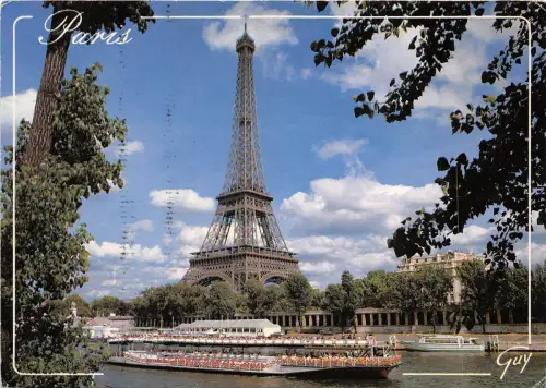 B31576 paris Le Seineet la tour Eiffel Frankreich