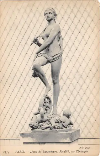 B3899 Frankreich Paris Musee du Luxemburg Fatalite Front/Back Scan