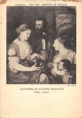 B6873 Allegoria Di Alfonso D'Avalos Parigi Louvre Paris Tiziano Venezia